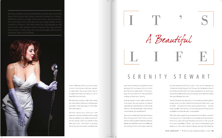Serenity Stewart Profiled in World Class Magazine